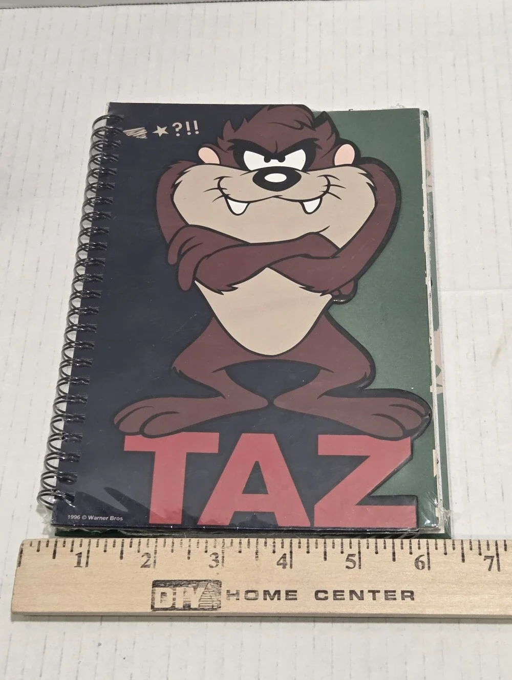 Warner Bros Vintage 1996 TAZ Sealed Spiral Notebook Looney Tunes